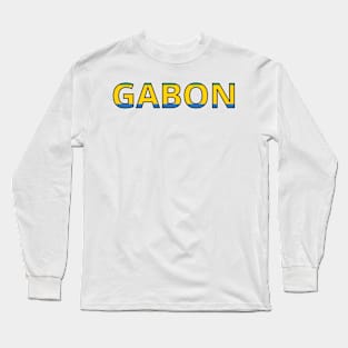 Drapeau Gabon Long Sleeve T-Shirt